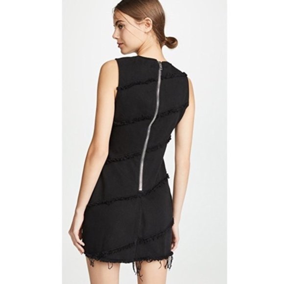 NWT Alexander Wang Diagonal Seamed Dress (Black) - Picture 3 of 5